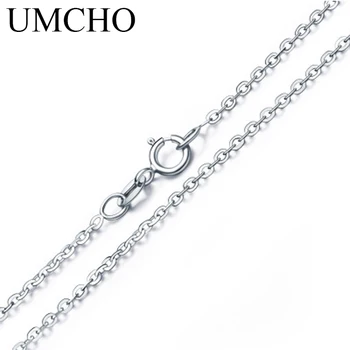 UMCHO Free Shipping Real 925 Sterling Silver Italy Cable Chain Necklace 45 cm 60cm Chain For Women Fine Jewelry For Women
UMCHO Free Shipping Real 925 Sterling Silver Italy Cable Chain Necklace 45 cm 60cm Chain For Women Fine Jewelry For Women