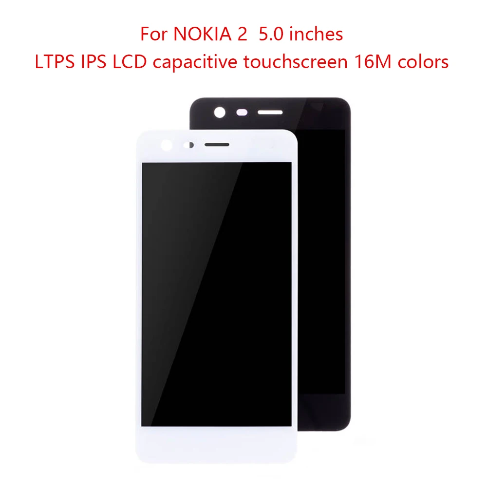 Original 5.0"IPS Display For Nokia 2 LCD Touch Screen Digitizer Assemble For Nokia 2 Display LCD Replacement For N2 LCD TA-1007
Original 5.0"IPS Display For Nokia 2 LCD Touch Screen Digitizer Assemble For Nokia 2 Display LCD Replacement For N2 LCD TA-1007