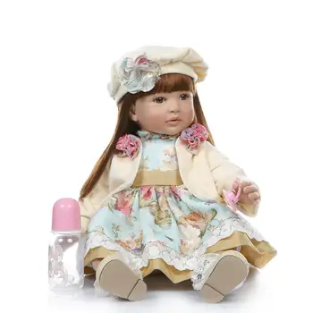 60cm Real Reborn Silicone Girl doll lol toys big size Dolls Toys 24" vinyl newborn reborn princess toddler play house brinquedos
60cm Real Reborn Silicone Girl doll lol toys big size Dolls Toys 24" vinyl newborn reborn princess toddler play house brinquedos