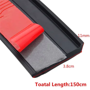 

Rubber Elastic Anti Scratch Seal strip Protector Guard 3.8cmx150m Extension Moulding Fender Bumper Truck Edge Weather Car