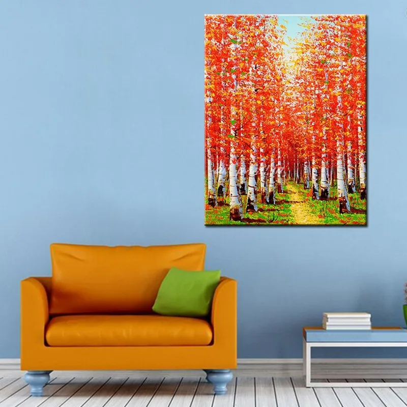 Hand-painted Abstract Natural Landscape Oil Paintings on Canvas Home Decor Art Large Knife Red Tree Scene Wall Painting Pictures
Hand-painted Abstract Natural Landscape Oil Paintings on Canvas Home Decor Art Large Knife Red Tree Scene Wall Painting Pictures