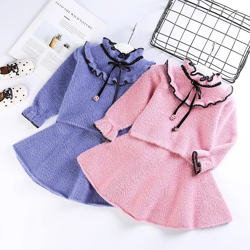 Toddler Girls Boutique Outfits Ruffle Sweater Skirt Set Wholesale Kids Lots Bulk Clothes Elegant Autumn Winter Girl Clothing Set
Toddler Girls Boutique Outfits Ruffle Sweater Skirt Set Wholesale Kids Lots Bulk Clothes Elegant Autumn Winter Girl Clothing Set