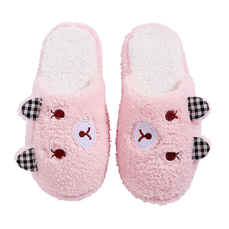 Side-ear pig cute bear cotton slippers winter home skid warm soft cotton bottom slippers flocking surface comfortablle shoes
Side-ear pig cute bear cotton slippers winter home skid warm soft cotton bottom slippers flocking surface comfortablle shoes
