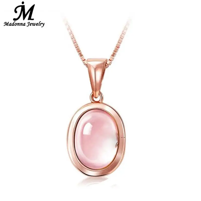 High Quality Women Rose Gold Color Heart stone Charm Natural Pink Crystal Moon Pendant jewelry Wholesale
High Quality Women Rose Gold Color Heart stone Charm Natural Pink Crystal Moon Pendant jewelry Wholesale