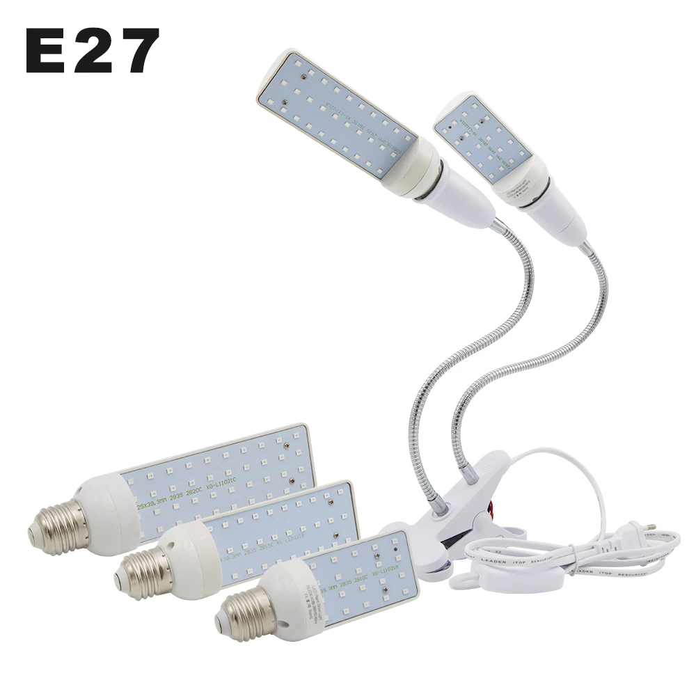 AC220V LED Plant Growth Light Bulb E27 4W 6W 8W Flexible Metal Hose Grow Lamp Bracket For Indoor Potted Succulent Plants Growing
AC220V LED Plant Growth Light Bulb E27 4W 6W 8W Flexible Metal Hose Grow Lamp Bracket For Indoor Potted Succulent Plants Growing