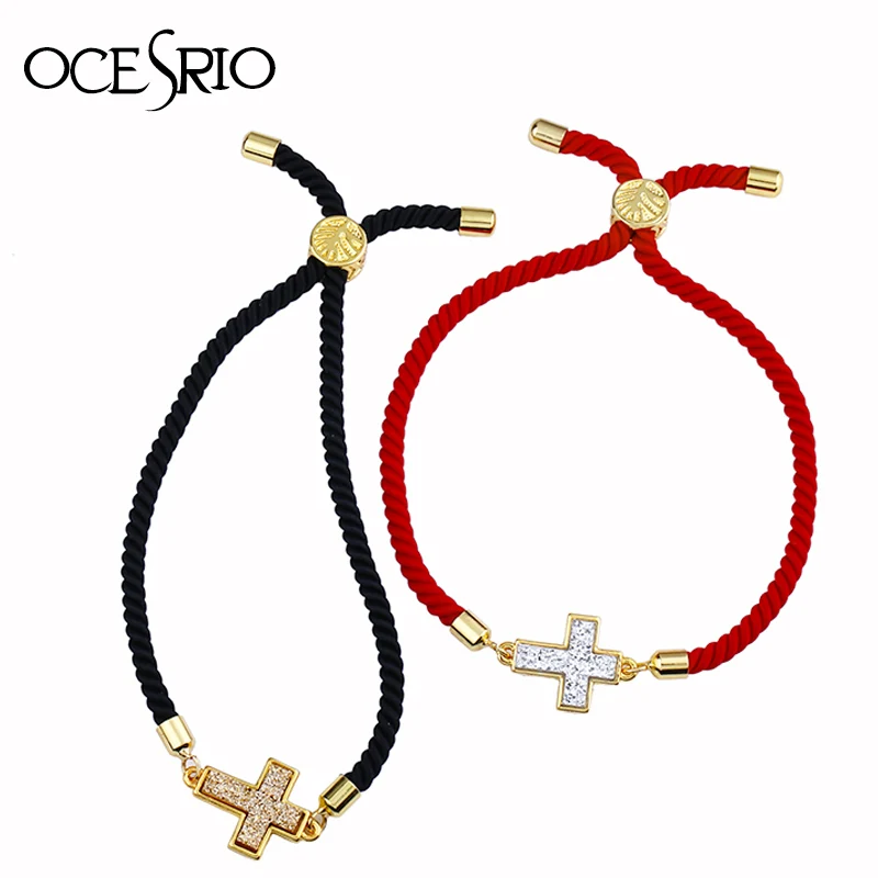 OCESRIO Handmade Red Thread Bracelets with Cross Adjustable Druzy Natural Stone Bracelets for Women Girls Boho Jewelry brt-b51
OCESRIO Handmade Red Thread Bracelets with Cross Adjustable Druzy Natural Stone Bracelets for Women Girls Boho Jewelry brt-b51