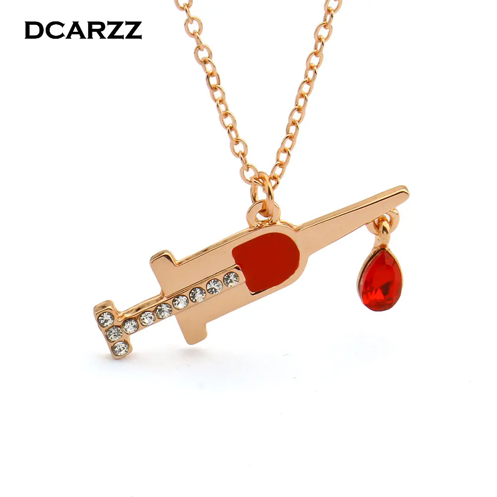 DCARZZ Medical Syringe Pendant the Enamel and Crystal Pendant Medical Jewelry Silver Chain Womens Necklaces Jewelry
DCARZZ Medical Syringe Pendant the Enamel and Crystal Pendant Medical Jewelry Silver Chain Womens Necklaces Jewelry