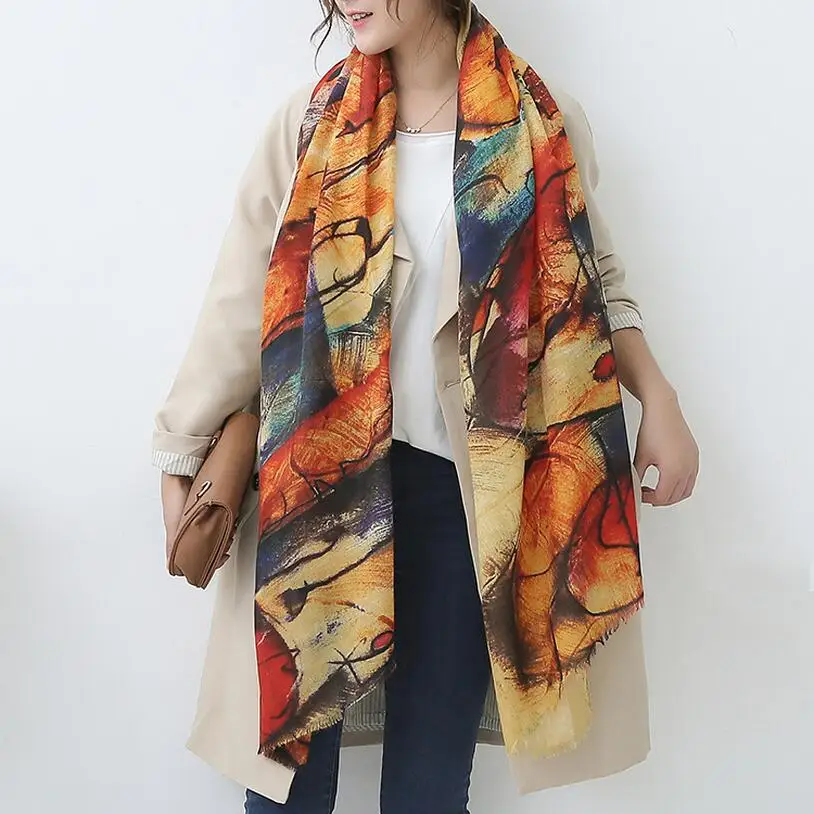 2016 Oversize Winter New Style Graffiti Imitation Cashmere Pallium Scarf Fashion Women Soft Printing all-match Wrap Shawl
2016 Oversize Winter New Style Graffiti Imitation Cashmere Pallium Scarf Fashion Women Soft Printing all-match Wrap Shawl