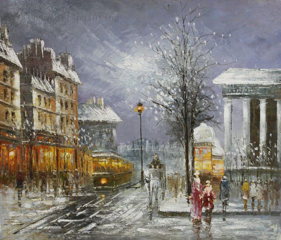 Wall Artwork Decorative Christmas Unique Gift Handmade Modern Abstract Oil Painting on Canvas Handpainting Snow Day Streetscape
Wall Artwork Decorative Christmas Unique Gift Handmade Modern Abstract Oil Painting on Canvas Handpainting Snow Day Streetscape
