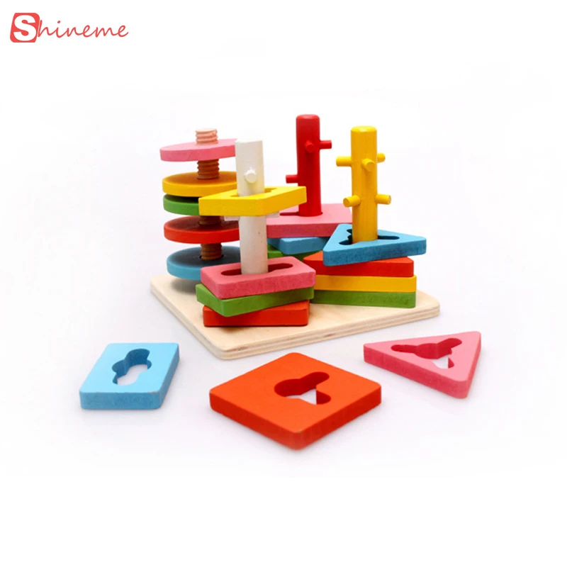 Puzzle Wooden Column Shapes Stacking Toys Baby Preschool Educational Geometric Sorting Board Montessori Building Clever Puzzle
Puzzle Wooden Column Shapes Stacking Toys Baby Preschool Educational Geometric Sorting Board Montessori Building Clever Puzzle