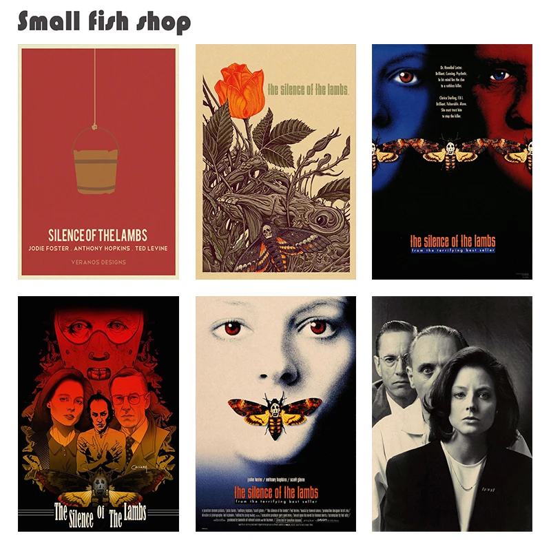 The Silence of the Lambs Home Furnishing decoration retro poster Kraft Movie Poster Drawing core Wall stickers
The Silence of the Lambs Home Furnishing decoration retro poster Kraft Movie Poster Drawing core Wall stickers