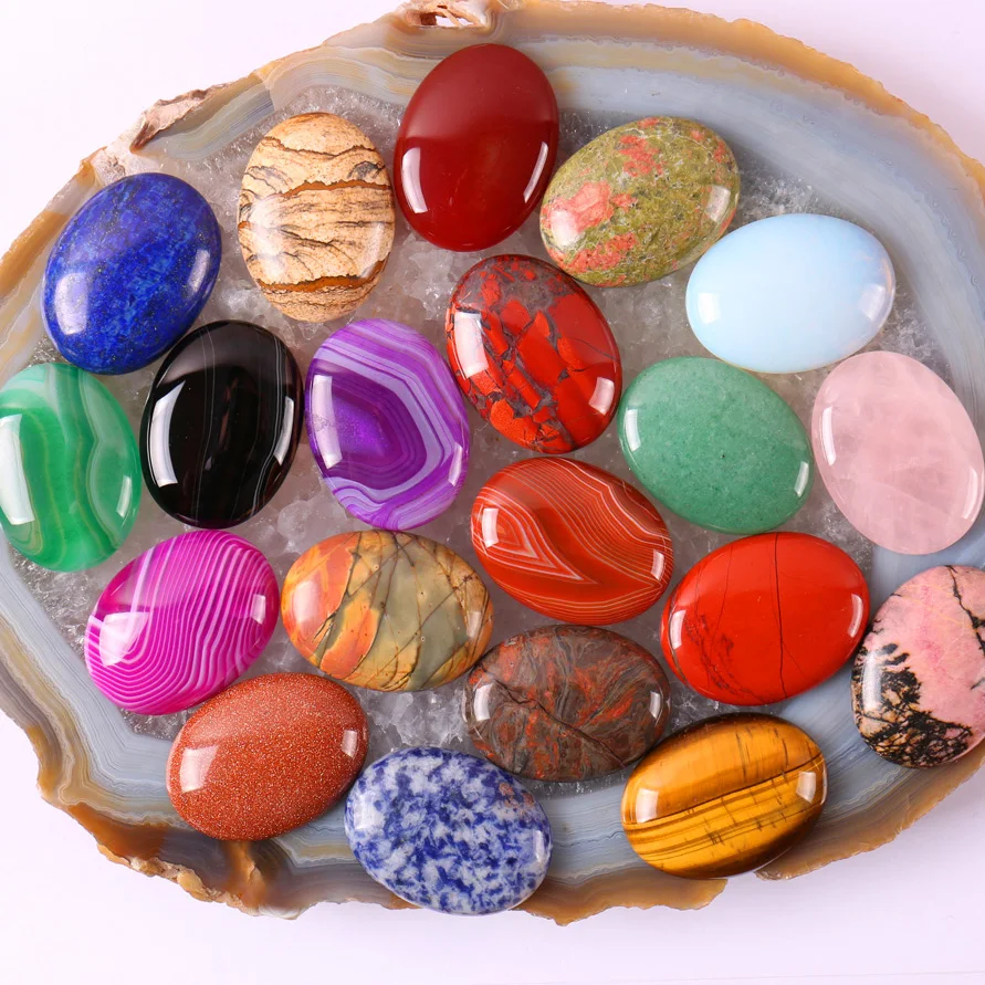 

40x30MM Opal/Quartz/Rhodonite/Tigereye/Sodalite/Lapis/Stone/Sandstone/Aventurine/Carnelian Stone Oval Cabochon CAB GEM 1PCS