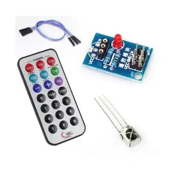 HX1838 Infrared Remote Control Module IR Receiver Module DIY Kit HX1838 for Arduino Raspberry Pi
HX1838 Infrared Remote Control Module IR Receiver Module DIY Kit HX1838 for Arduino Raspberry Pi