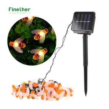 20/50leds Solar Powered Cute Honey Bee LED String Light Fairy Light Outdoor Garden Fence Patio Christmas Garland Lights
20/50leds Solar Powered Cute Honey Bee LED String Light Fairy Light Outdoor Garden Fence Patio Christmas Garland Lights
