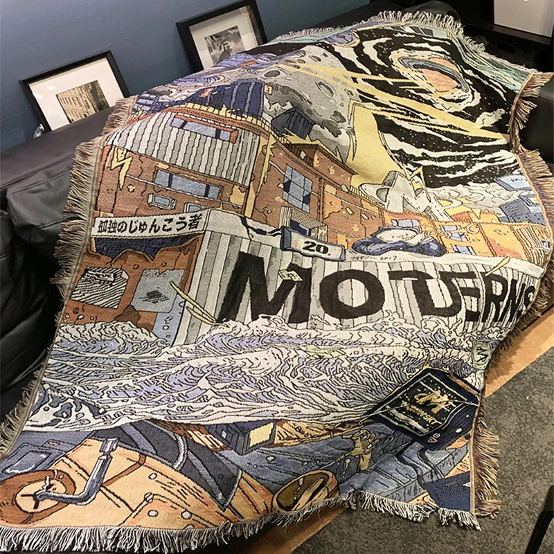 Japanese Street Throw Blanket Multifunction Sofa Covers Cobertor Tassel Dust Cover Air Conditioning Retro Blankets For Bed Hotel
Japanese Street Throw Blanket Multifunction Sofa Covers Cobertor Tassel Dust Cover Air Conditioning Retro Blankets For Bed Hotel