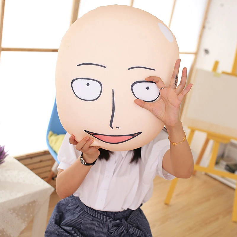 Big One Punch Man Head Plush Pillow