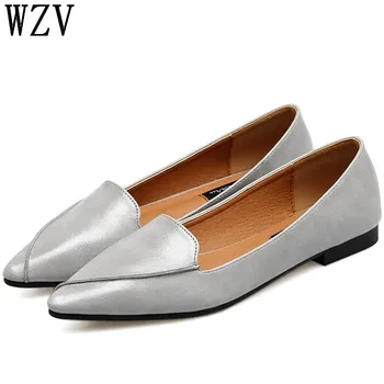 2019 Women Flats Fashion Pointed Toe Shoes Woman Loafers Summer Fashion Genuine Leather Flat Casual Shoes Women Zapatos Mujer
2019 Women Flats Fashion Pointed Toe Shoes Woman Loafers Summer Fashion Genuine Leather Flat Casual Shoes Women Zapatos Mujer
