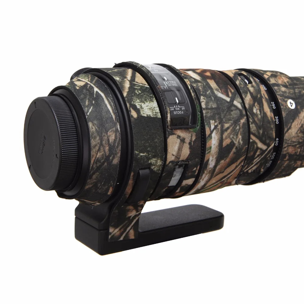 Camera Lens Coat Camouflage Lens Protective Case Guns Clothing For Sigma 150-600mm Sport Version Rubber Camo Cover Lens (6)