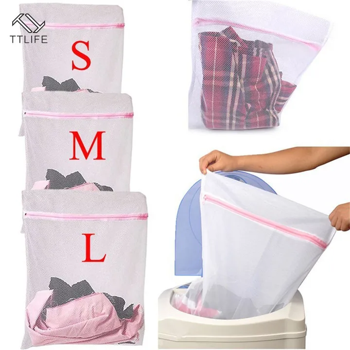 TTLIFE 3 Size Zippered Mesh Laundry Wash Bags Foldable Lingerie Bra Socks Underwear Washing Machine Clothes Protection Net
TTLIFE 3 Size Zippered Mesh Laundry Wash Bags Foldable Lingerie Bra Socks Underwear Washing Machine Clothes Protection Net