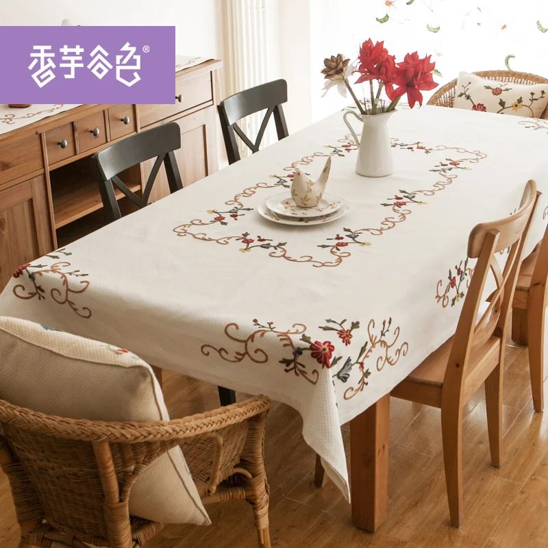 Europe Style Tablecloth Chinese Tranditional Handmade Embroidered Tablecloth White Table Cover Flowers Table Cloth
Europe Style Tablecloth Chinese Tranditional Handmade Embroidered Tablecloth White Table Cover Flowers Table Cloth