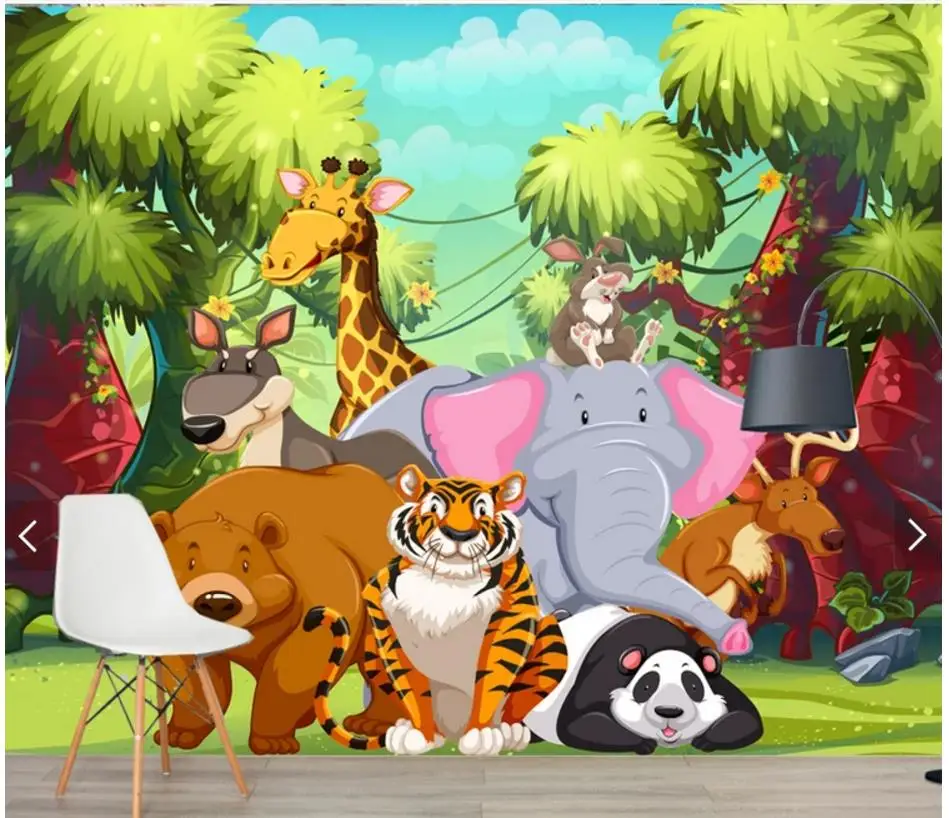 Custom photo wallpaper 3d wallpaper for walls 3 d three-dimensional cartoon forest murals animal world children's bedroom decor
Custom photo wallpaper 3d wallpaper for walls 3 d three-dimensional cartoon forest murals animal world children's bedroom decor