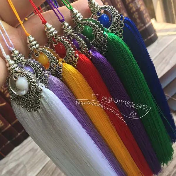 16cm DIY jewelry accessories Artificial silk Tassel Car accessories Sided Zinc alloy With beads fringed tassel wholesale
16cm DIY jewelry accessories Artificial silk Tassel Car accessories Sided Zinc alloy With beads fringed tassel wholesale