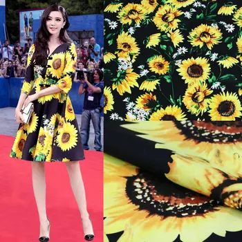140cm Wide Fashion Sunflower 100% Cotton Fabric Sunflower Chrysanthemum Printed Cotton Fabric DIY Sewing Women Dress Clothing
140cm Wide Fashion Sunflower 100% Cotton Fabric Sunflower Chrysanthemum Printed Cotton Fabric DIY Sewing Women Dress Clothing
