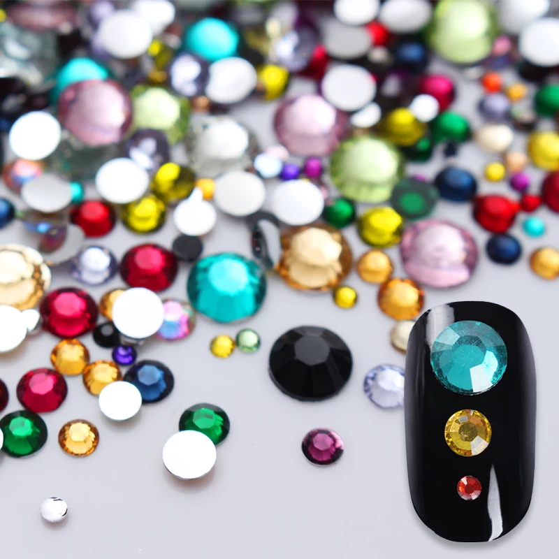 2000Pcs Colorful 3D Nail Rhinestone Flat Back Mixed Size Round Shiny Non Hotfix Nail Stones Nail Art Decoration DIY
2000Pcs Colorful 3D Nail Rhinestone Flat Back Mixed Size Round Shiny Non Hotfix Nail Stones Nail Art Decoration DIY