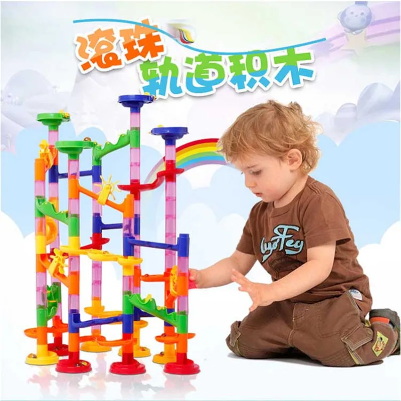105 pcs 3D Track Roll Ball Building Blocks Labyrinth Pipes Blocks Intelligent Domino Games Water Pipe Toys for children gift
105 pcs 3D Track Roll Ball Building Blocks Labyrinth Pipes Blocks Intelligent Domino Games Water Pipe Toys for children gift