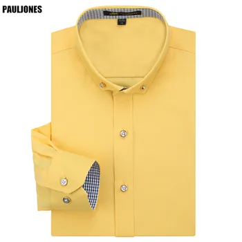 High Quality New Spring Mens Long Sleeve Dress Shirts Luxury Quality Collar Button Designer Social Male Clothing China PaulJones
High Quality New Spring Mens Long Sleeve Dress Shirts Luxury Quality Collar Button Designer Social Male Clothing China PaulJones