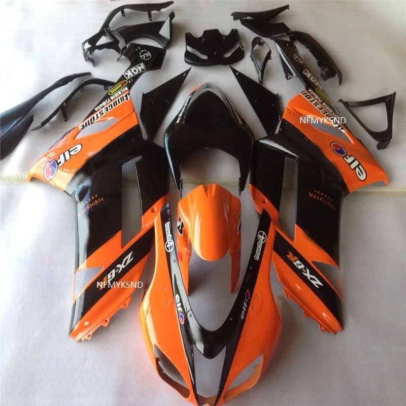 ABS Motorcycle Plastic Injection Molding Fairings Complete Body Kit For Kawasaki Ninja ZX6R 2007 2008 orange black ZX-6R 07-08
ABS Motorcycle Plastic Injection Molding Fairings Complete Body Kit For Kawasaki Ninja ZX6R 2007 2008 orange black ZX-6R 07-08