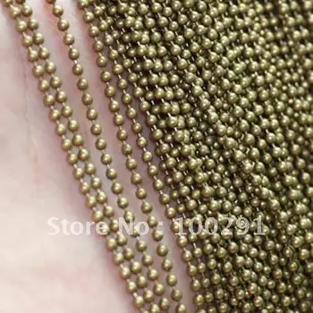100meter/lot 1.5mm antique bronze jewelry ball chain link chain nickel and lead free!!!
100meter/lot 1.5mm antique bronze jewelry ball chain link chain nickel and lead free!!!