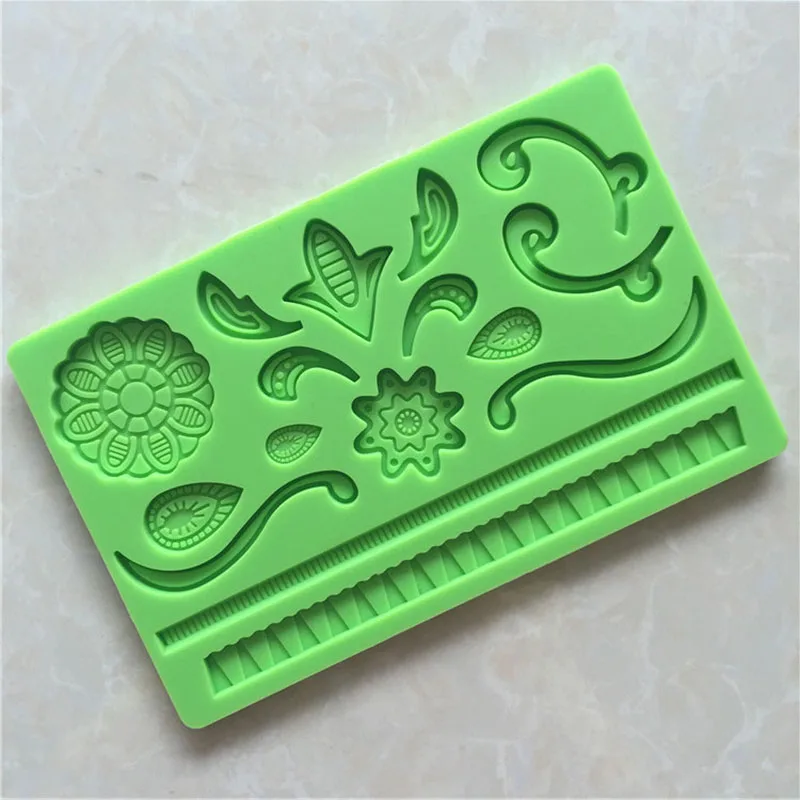 Flower Pattern Lace Mold Rose Silicone Sugar Lace Pad Cake Brim Decoration Mold Kitchenware DIY Tool, cake embossing mold
Flower Pattern Lace Mold Rose Silicone Sugar Lace Pad Cake Brim Decoration Mold Kitchenware DIY Tool, cake embossing mold