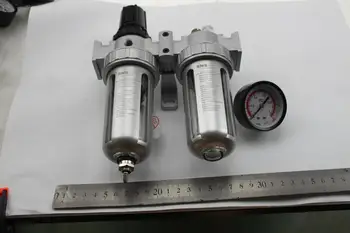 SFC300 Pneumatic Air Filter Regulator Lubribator 3/8'' BSP(SFR300+SL300) air combination SNS compressing water sepaerater unit
SFC300 Pneumatic Air Filter Regulator Lubribator 3/8'' BSP(SFR300+SL300) air combination SNS compressing water sepaerater unit