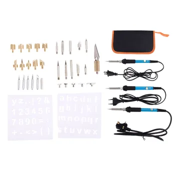 DRELD 37pcs 60W Adjustable Soldering Iron Carving Pyrography Tool Wood Embossing Burning Soldering Pen Welding Tips Kit EU/US/UK
DRELD 37pcs 60W Adjustable Soldering Iron Carving Pyrography Tool Wood Embossing Burning Soldering Pen Welding Tips Kit EU/US/UK