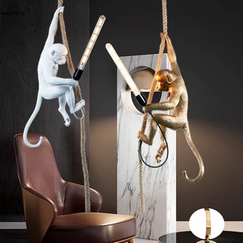 Resin LED SELETTI Pendant Lights Resin White Monkey Nordic Pendant Lamp Restaurant Bar Cafe Industrial Decor Lighting Fixtures
Resin LED SELETTI Pendant Lights Resin White Monkey Nordic Pendant Lamp Restaurant Bar Cafe Industrial Decor Lighting Fixtures