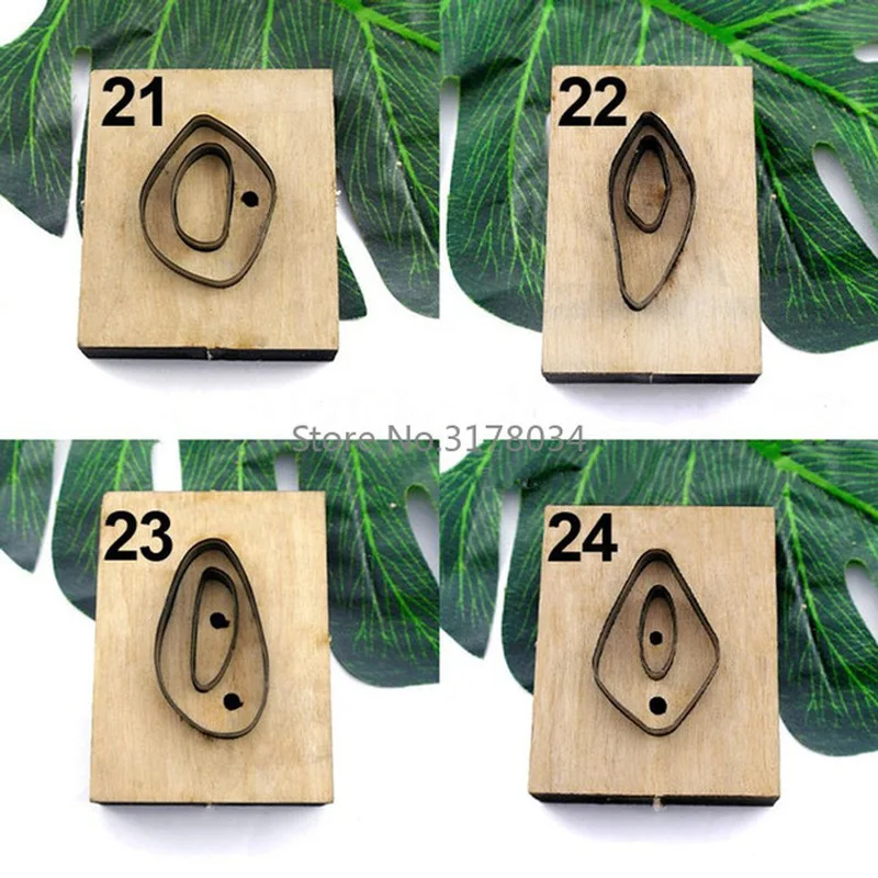 New Japan Steel Blade Rule Die Cut Steel Punch Oval Earrings Cutting Mold Wood Dies for Leather Cutter for Leather Crafts
New Japan Steel Blade Rule Die Cut Steel Punch Oval Earrings Cutting Mold Wood Dies for Leather Cutter for Leather Crafts