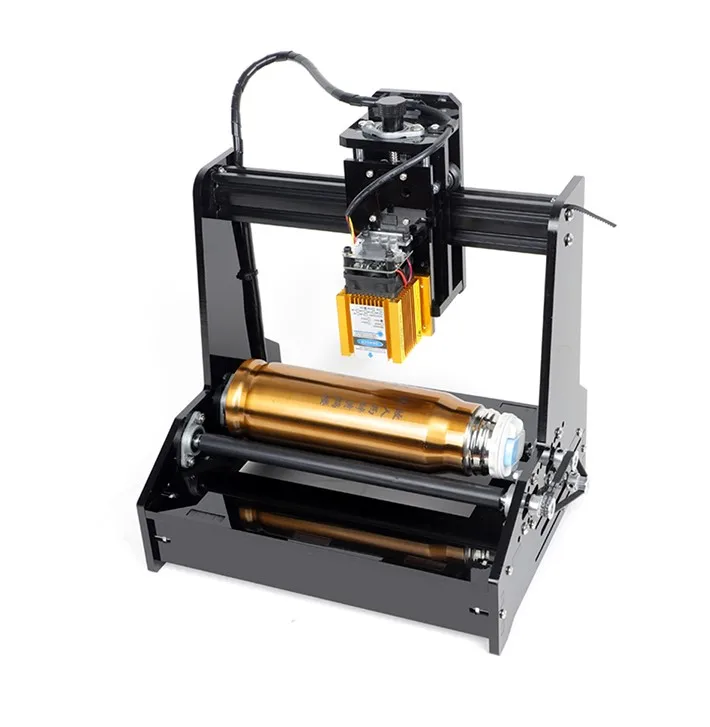 Hot DIY Cylindrical CNC Laser Engraving Machine For Bottles With 15W can work for Stainless Steel
Hot DIY Cylindrical CNC Laser Engraving Machine For Bottles With 15W can work for Stainless Steel