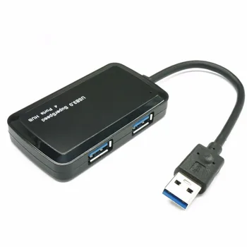 4-Port Compact Portable High Speed USB 3.0 Data Hub for Windows, Mac OS, Linux With Built-in 6-Inch USB 3.0 Cable
4-Port Compact Portable High Speed USB 3.0 Data Hub for Windows, Mac OS, Linux With Built-in 6-Inch USB 3.0 Cable