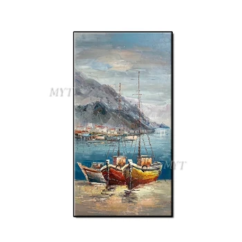 Hand Painted Sea Boats Art Abstract Oil Painting Seaside Art Knife Canvas Paintings Wall Picture For Living Room Wall Decor
Hand Painted Sea Boats Art Abstract Oil Painting Seaside Art Knife Canvas Paintings Wall Picture For Living Room Wall Decor