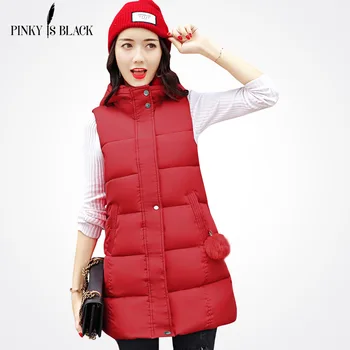 Pinky Is black Medium-Long Cotton Padded Winter Vest Women Waistcoat Plus Size 3XL Slim Sleeveless Jacket Women Long Vest Female
Pinky Is black Medium-Long Cotton Padded Winter Vest Women Waistcoat Plus Size 3XL Slim Sleeveless Jacket Women Long Vest Female