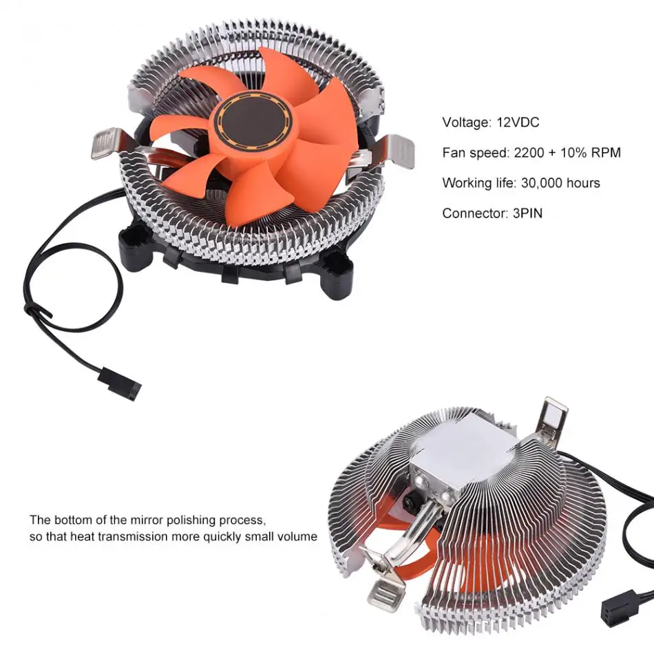 80 * 80 * 25mm 3 PIN Computer CPU Cooling Cooler Ultra-quiet Fan Heat Sink For Intel AMD Series Desktops
80 * 80 * 25mm 3 PIN Computer CPU Cooling Cooler Ultra-quiet Fan Heat Sink For Intel AMD Series Desktops