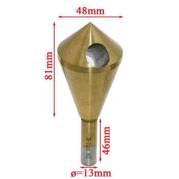 1pcs 25-30/30-35mm Titanium Coated Countersink & Deburring Center Drill Bits Expanding Step Chamfering Tools
1pcs 25-30/30-35mm Titanium Coated Countersink & Deburring Center Drill Bits Expanding Step Chamfering Tools