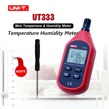 UNI-T UT333 Mini Temperature Humidity Meter Indoor Outdoor Hygrometer Overload Indication Unit Conversion LCD Backlight
UNI-T UT333 Mini Temperature Humidity Meter Indoor Outdoor Hygrometer Overload Indication Unit Conversion LCD Backlight