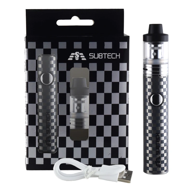 2pcs S22 kit 60W vape e-cigarettes 1800mah battery with 2.5ml atomizer 0.3/ 0.5 ohm tank electronic cigarette Cylindrical Shape
