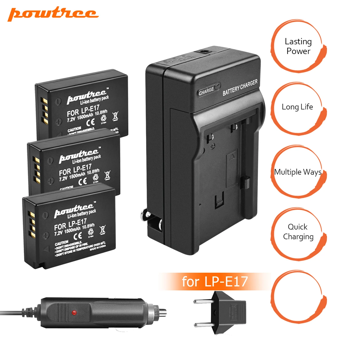 3Pcs 1500mAh LP-E17 LP E17 LPE17 battery+DC Charger+Car Charger For Canon EOS M3 750D 760D T6i T6s 8000D Kiss X8i Camera L15
3Pcs 1500mAh LP-E17 LP E17 LPE17 battery+DC Charger+Car Charger For Canon EOS M3 750D 760D T6i T6s 8000D Kiss X8i Camera L15