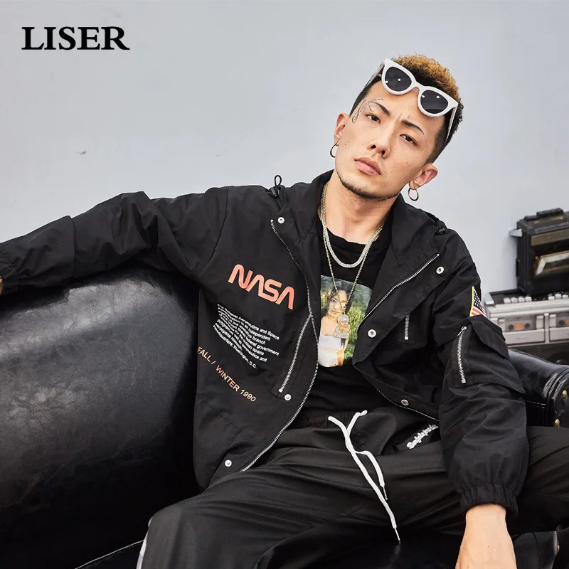 LISER Jacket Men Hooded Assault Coat 2019 New Mens Jacket Streetwear Harajuku Men Windbreaker Bomber Jacket
LISER Jacket Men Hooded Assault Coat 2019 New Mens Jacket Streetwear Harajuku Men Windbreaker Bomber Jacket