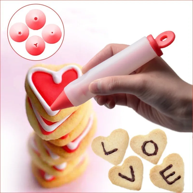 4Nozzle Cake Decorating Flower Pen Chocolate Cream Jam Squeezed Gun Syringe Pastry Cookie Painting Writing Baking Tool Silicone
4Nozzle Cake Decorating Flower Pen Chocolate Cream Jam Squeezed Gun Syringe Pastry Cookie Painting Writing Baking Tool Silicone