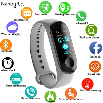 New Men Women Smart Bracelet Bluetooth Sport Watch Heart Rate Monitor Sleep Monitor Fitness Running Tracker Outdoor Sports Band
New Men Women Smart Bracelet Bluetooth Sport Watch Heart Rate Monitor Sleep Monitor Fitness Running Tracker Outdoor Sports Band