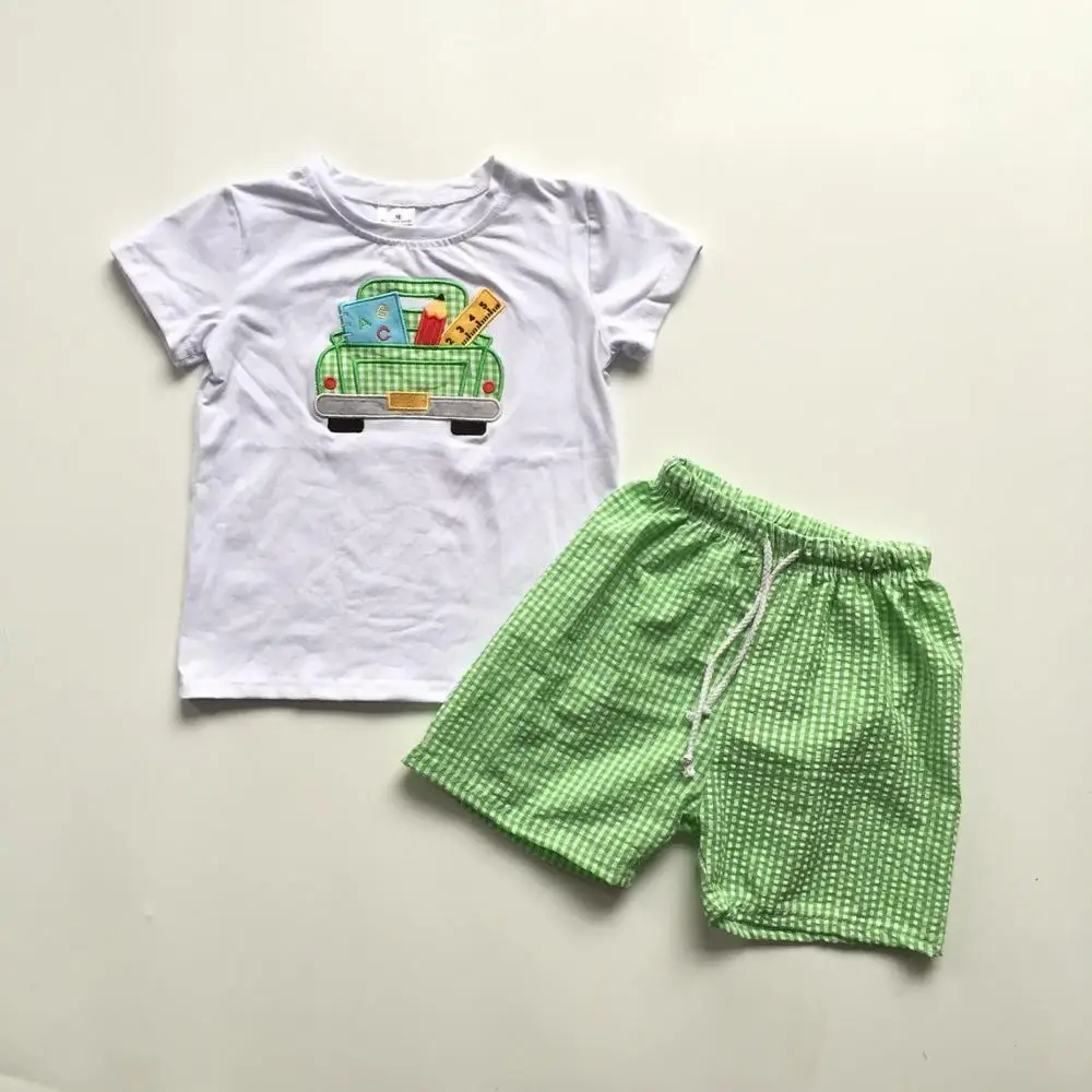 new arrivals baby boys clothes boys back to school outfits white shirts with green car green shorts
new arrivals baby boys clothes boys back to school outfits white shirts with green car green shorts
